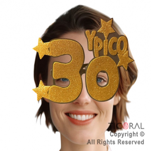 Anteojo 30 aos y pico con estrellas oro x 1